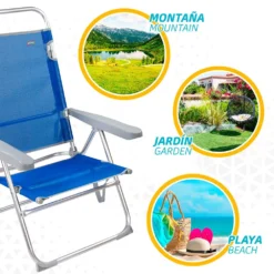Aktive Beach Aluminum Recliner High Chair -Marine Explorer aktive beach aluminum recliner high chair 4