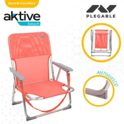 Aktive Beach Low Aluminum Folding Chair -Marine Explorer aktive beach low aluminum folding chair 2