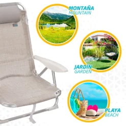 Aktive Beach Multi Position Aluminum Folding Chair -Marine Explorer aktive beach multi position aluminum folding chair 4