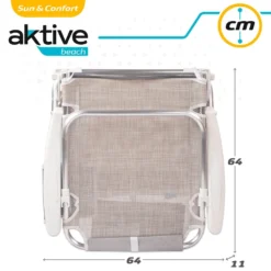 Aktive Beach Multi Position Aluminum Folding Chair -Marine Explorer aktive beach multi position aluminum folding chair 6