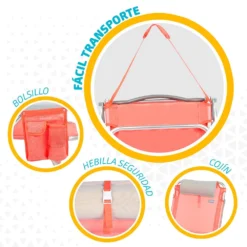 Aktive Beach Multi Position Folding Beach Chair With Cushion -Marine Explorer aktive beach multi position folding beach chair with cushion 3