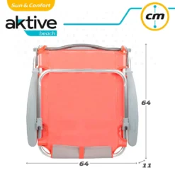 Aktive Beach Multi Position Folding Beach Chair With Cushion -Marine Explorer aktive beach multi position folding beach chair with cushion 6