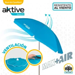Aktive Beach Umbrella 200cm UV50 Protection -Marine Explorer aktive beach umbrella 200cm uv50 protection 2