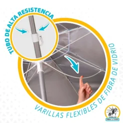 Aktive Beach Umbrella 200cm UV50 Protection -Marine Explorer aktive beach umbrella 200cm uv50 protection 4