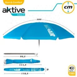 Aktive Beach Umbrella 200cm UV50 Protection -Marine Explorer aktive beach umbrella 200cm uv50 protection 7