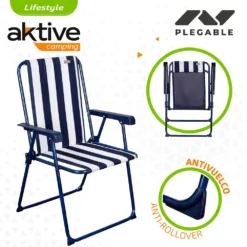 Aktive Fixed Folding Chair 53x47x85 Cm -Marine Explorer aktive fixed folding chair 53x47x85 cm 2