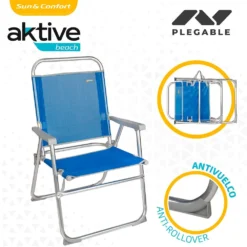 Aktive Fixed Folding Chair 57x51x89 Cm -Marine Explorer aktive fixed folding chair 57x51x89 cm 2