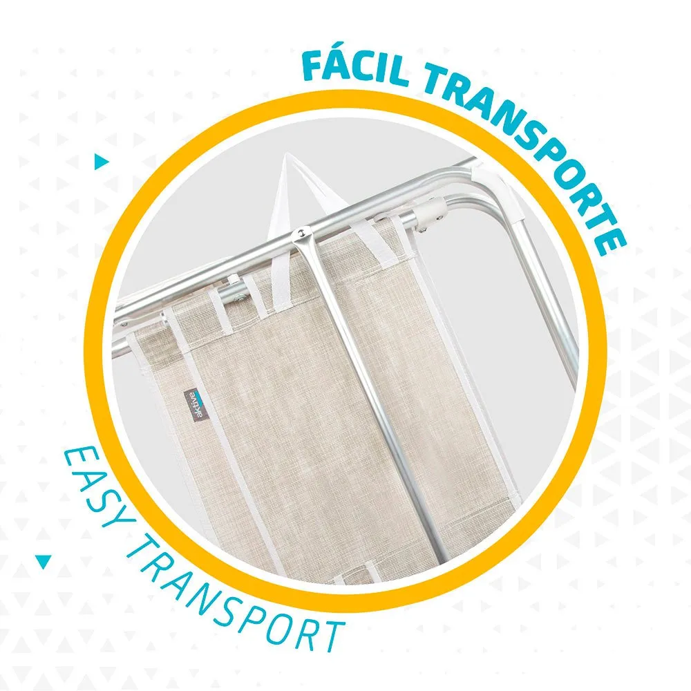 Aktive Fixed Folding Chair Aluminium 51x56x90 Cm 6 Aktive Fixed Folding Chair Aluminium 51x56x90 Cm - Image 4