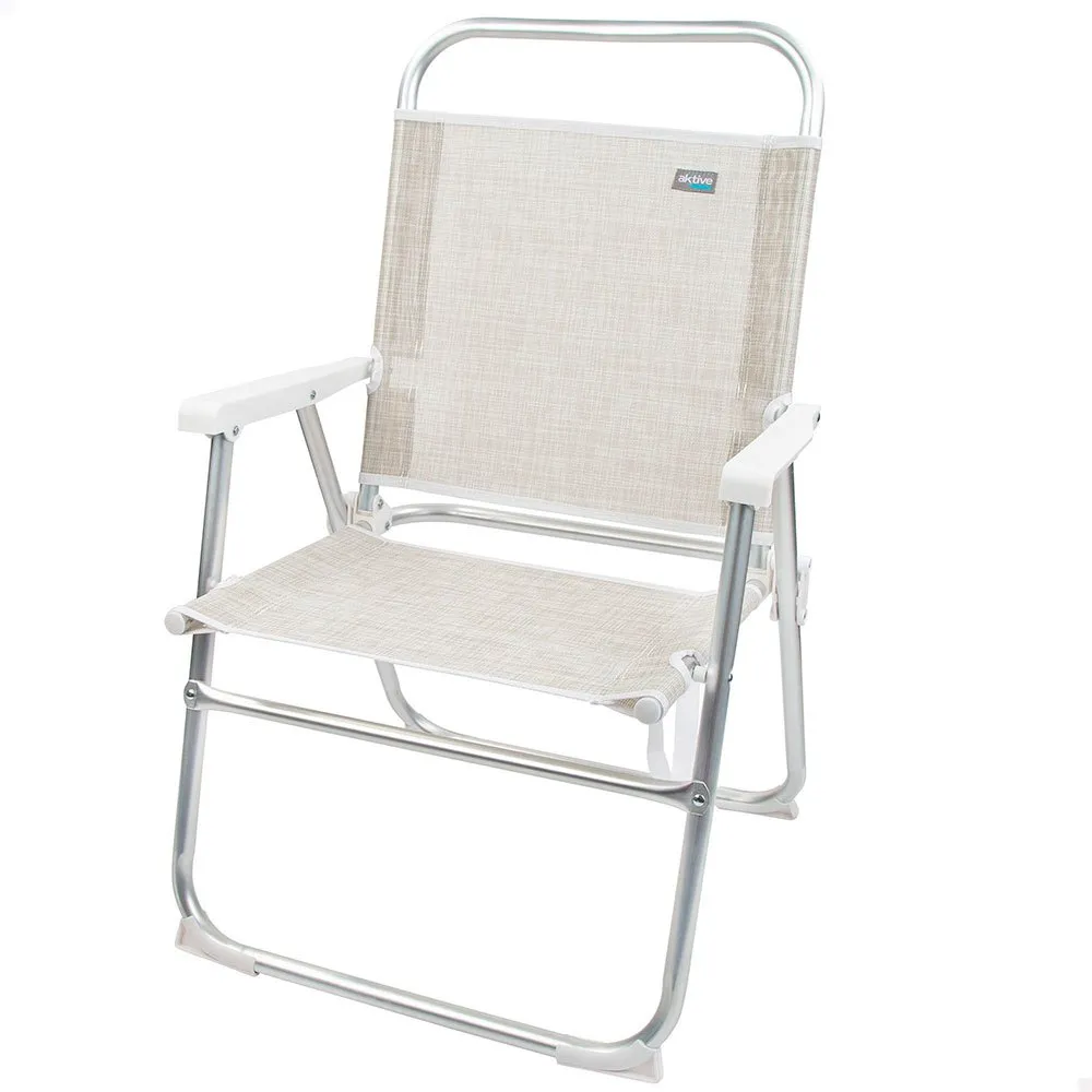Aktive Fixed Folding Chair Aluminium 51x56x90 Cm 3 Aktive Fixed Folding Chair Aluminium 51x56x90 Cm