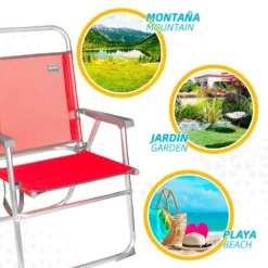 Aktive Fixed Folding Chair Aluminium 56x50x88 Cm -Marine Explorer aktive fixed folding chair aluminium 56x50x88 cm 4