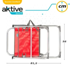 Aktive Fixed Folding Chair Aluminium 56x50x88 Cm -Marine Explorer aktive fixed folding chair aluminium 56x50x88 cm 6