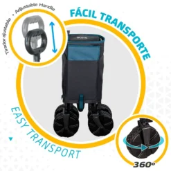 Aktive Foldable Cart With Wheels For Sand 50kg -Marine Explorer aktive foldable cart with wheels for sand 50kg 3