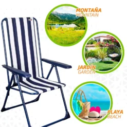 Aktive Folding Chair 5 Positions 59x59x105 Cm -Marine Explorer aktive folding chair 5 positions 59x59x105 cm 4