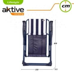 Aktive Folding Chair 5 Positions 59x59x105 Cm -Marine Explorer aktive folding chair 5 positions 59x59x105 cm 6