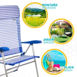 Aktive Folding Chair 7 Positions With Cushion 64x61x118 Cm 13 Aktive Folding Chair 7 Positions With Cushion 64x61x118 Cm -Marine Explorer aktive folding chair 7 positions with cushion 64x61x118 cm 4