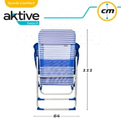 Aktive Folding Chair 7 Positions With Cushion 64x61x118 Cm 15 Aktive Folding Chair 7 Positions With Cushion 64x61x118 Cm -Marine Explorer aktive folding chair 7 positions with cushion 64x61x118 cm 6