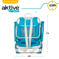 Aktive Folding Chair Backpack 5 Position Aluminium 66x58x80 Cm -Marine Explorer aktive folding chair backpack 5 position aluminium 66x58x80 cm 6