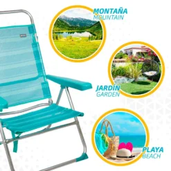 Aktive Folding Chair Multi-Position Aluminium 50x64x100 Cm -Marine Explorer aktive folding chair multi position aluminium 50x64x100 cm 4