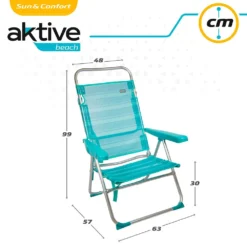 Aktive Folding Chair Multi-Position Aluminium 50x64x100 Cm -Marine Explorer aktive folding chair multi position aluminium 50x64x100 cm 5