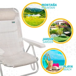 Aktive Folding Chair Multi-Position Aluminium 62x48x83 Cm -Marine Explorer aktive folding chair multi position aluminium 62x48x83 cm 4