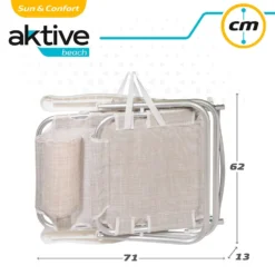 Aktive Folding Chair Multi-Position Aluminium 62x48x83 Cm -Marine Explorer aktive folding chair multi position aluminium 62x48x83 cm 6