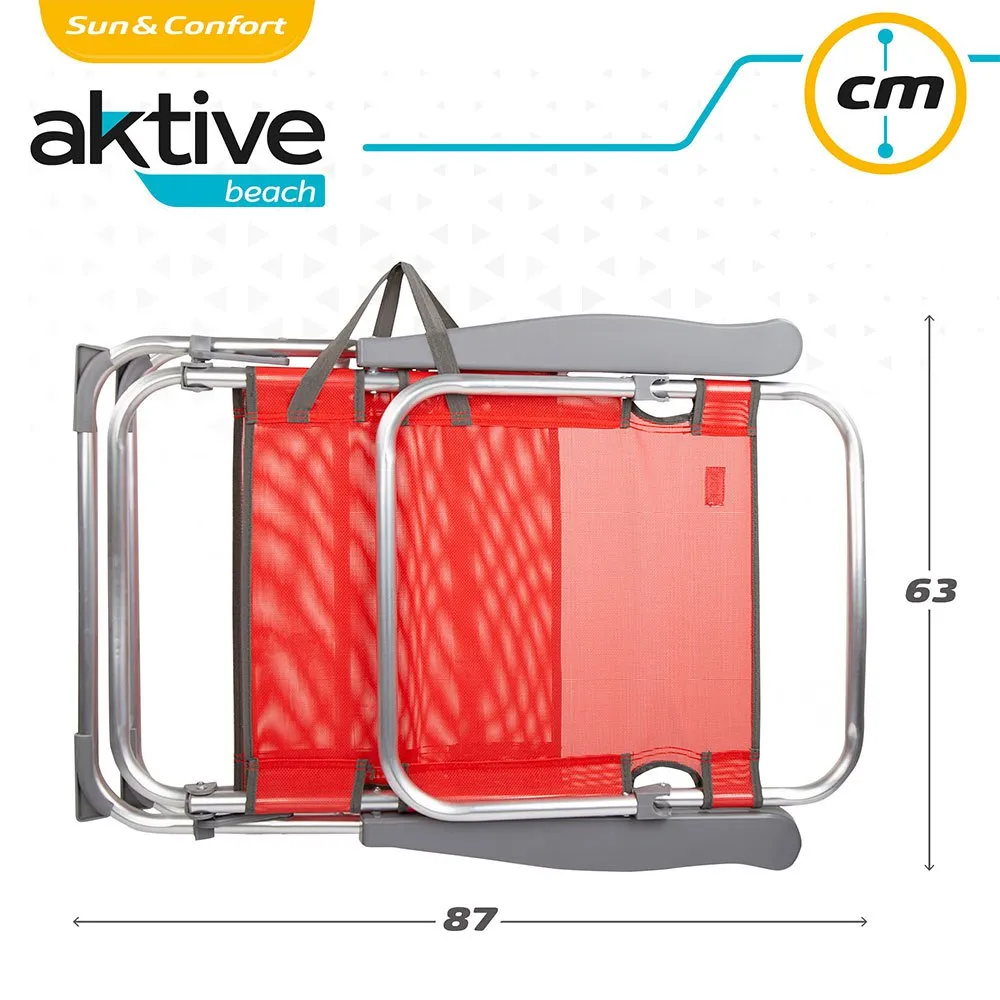 Aktive Folding Chair Multi-Position Aluminium 63x57x99 Cm 9 Aktive Folding Chair Multi-Position Aluminium 63x57x99 Cm - Image 7