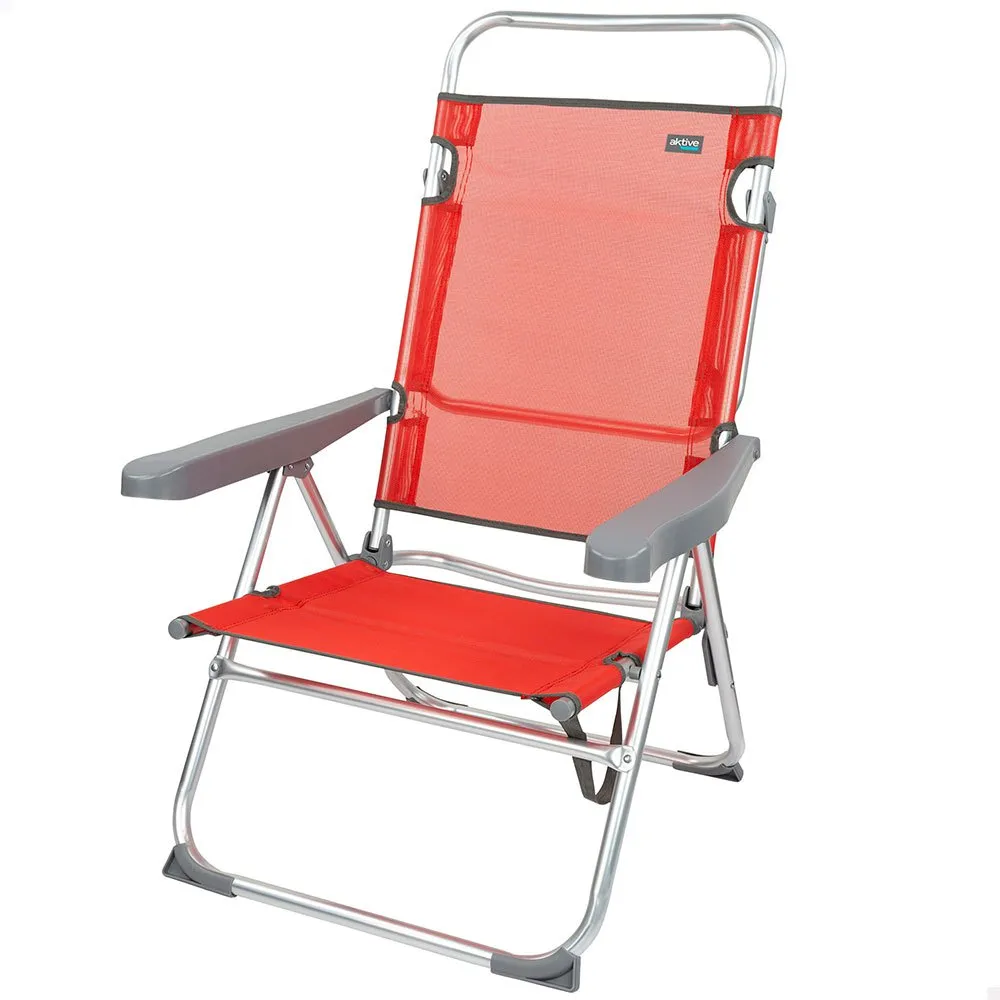 Aktive Folding Chair Multi-Position Aluminium 63x57x99 Cm 3 Aktive Folding Chair Multi-Position Aluminium 63x57x99 Cm