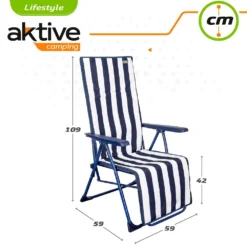 Aktive Folding Sunbed 5-Position -Marine Explorer aktive folding sunbed 5 position 5