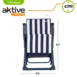 Aktive Folding Sunbed 5-Position -Marine Explorer aktive folding sunbed 5 position 6