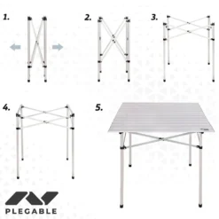 Aktive Folding Table 70x70x70 Cm -Marine Explorer aktive folding table 70x70x70 cm 2