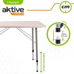 Aktive Folding Table Height-Adjustable 80x60x50-69 Cm 11 Aktive Folding Table Height-Adjustable 80x60x50-69 Cm -Marine Explorer aktive folding table height adjustable 80x60x50 69 cm 2