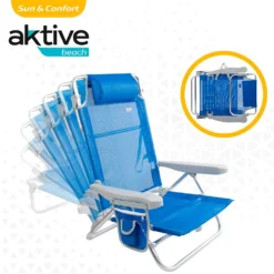 Aktive Low Folding Chair Multi-Position Aluminium 48x54x82.5 Cm -Marine Explorer aktive low folding chair multi position aluminium 48x54x82.5 cm 2