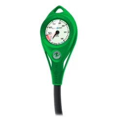 AQUALUNG Metal Al 50 300 Bar Nitrox/Oxygene Hose Pressure Gauge