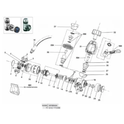 CRESSI Air Passage Screw Rotating Turret AC10