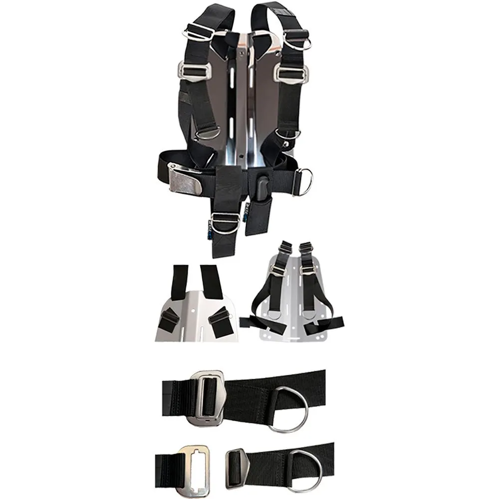 Backplate Stainless Steel 3 Mm Ajustable Completo 3 Backplate Stainless Steel 3 Mm Ajustable Completo