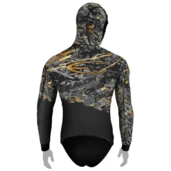 Black Fusion Skin SD Spearfishing Jacket 5 Mm -Marine Explorer epsealon black fusion skin sd spearfishing jacket 5 mm 1