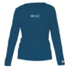 UV 300 Loose Fit Long Sleeve T-Shirt Woman -Marine Explorer iq uv uv 300 loose fit long sleeve t shirt woman