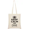 Keep Calm And Dive Tote Bag -Marine Explorer kruskis keep calm and dive tote bag