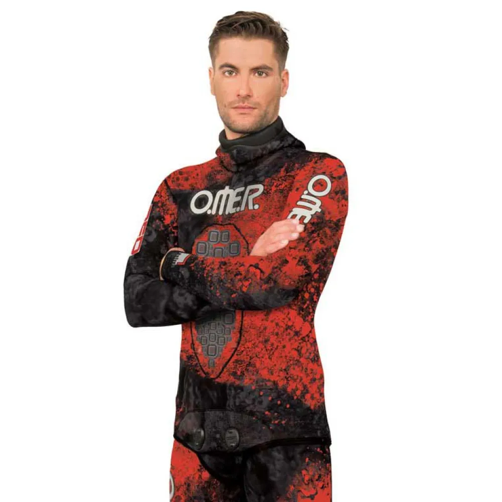 OMER Red Stone Spearfishing Jacket 7 Mm 3 OMER Red Stone Spearfishing Jacket 7 Mm