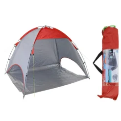 Beach Tent Red And Grey 220x120x115 Cm