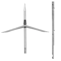 Tahitian Spearshaft Sharkfin Double Barb With Cone 6.75 Mm